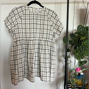 Urban Outfitters Plaid Babydoll Shirt